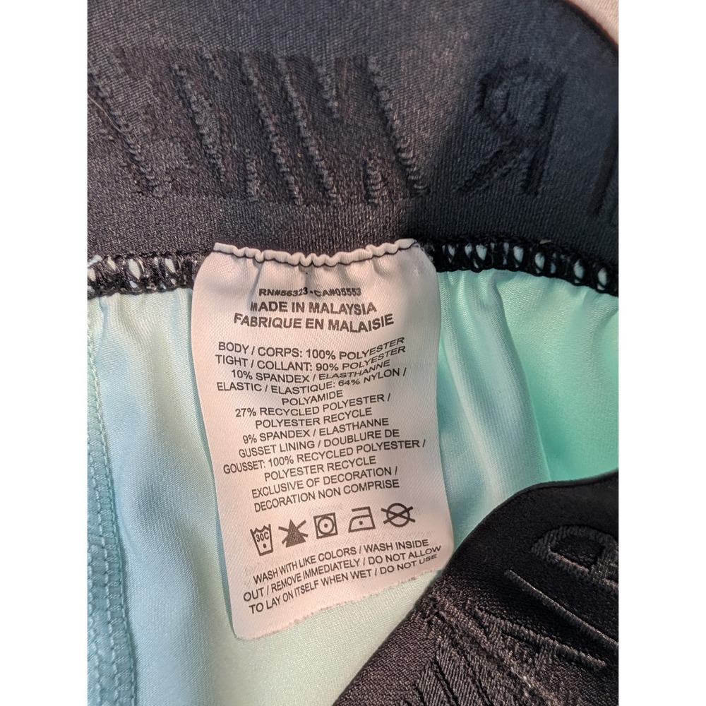 Nike Womens‎ Air Running Shorts Medium Teal Black CT7366-336 - Picture 5 of 9
